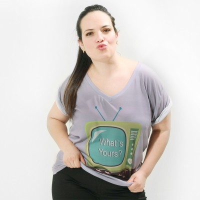 Camiseta TV Vintage Plus Size