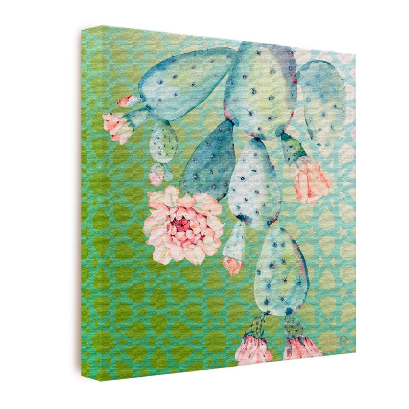 Quadro Decorativo Caktus Azul