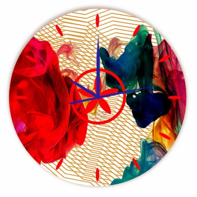 Relógio Teia Colorida Redondo