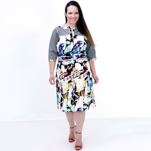 Chamisie Sarja Estampada Plus Size