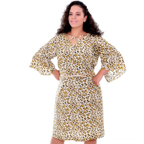 Vestido Bicho Grazia Plus Size