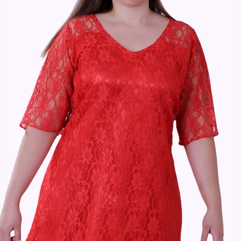 Vestido De Renda L’Amour Plus Size