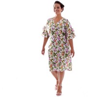 Vestido Gaia Estampado Plus Size