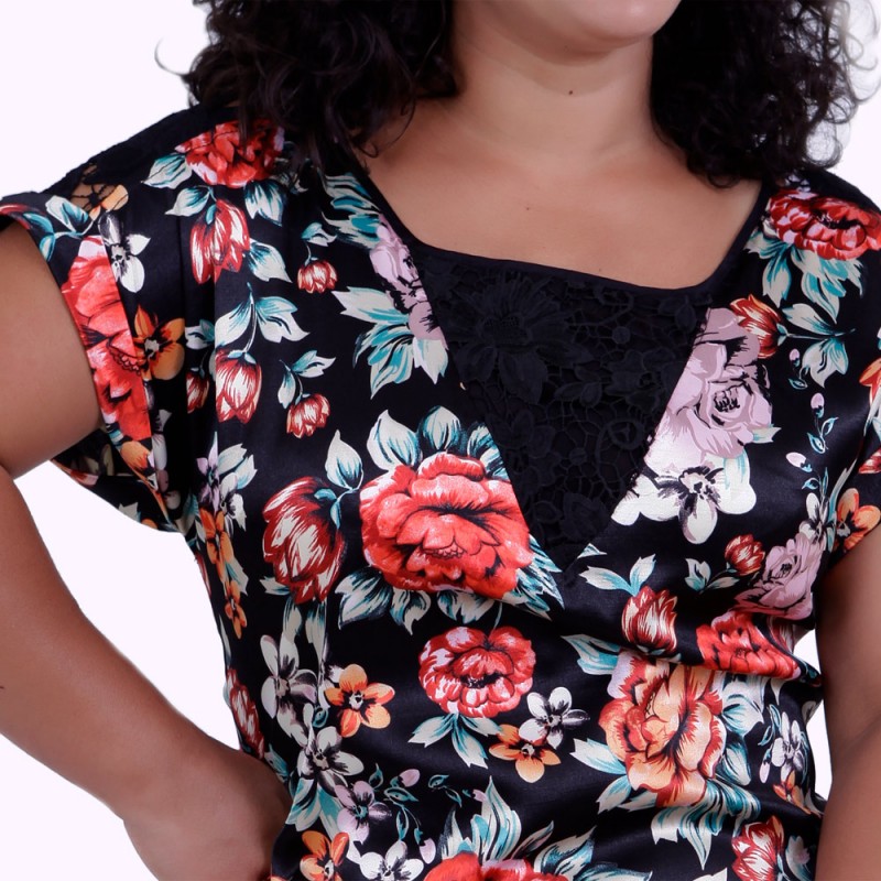 Vestido Garden Estampado Plus Size