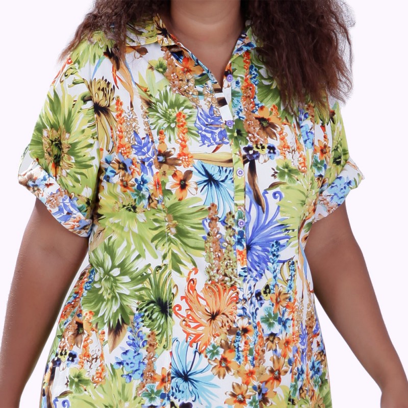 Vestido Huston Estampado Plus Size