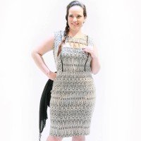 Vestido Malha Jacquard Plus Size Vestido Malha Jacquard Plus Size