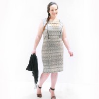 Vestido Malha Jacquard Plus Size