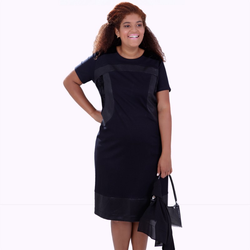 Vestido Mix Malha Geórgia Plus Size