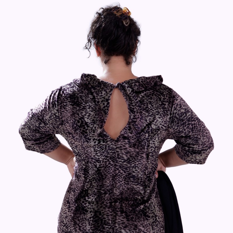 Vestido Plush Bicho Plus Size