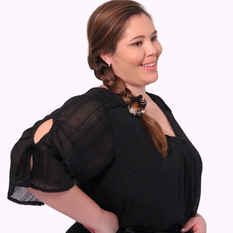 Vestido Preto Vashti Plus Size