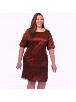 Vestido Ravena Cetim Plus Size