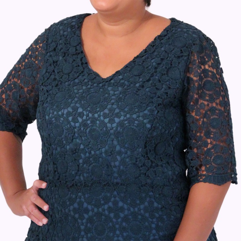 Vestido Renda Ohana Plus Size
