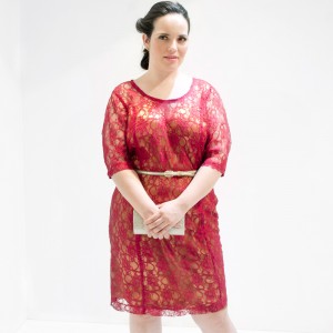 Vestido Renda Ouro Plus Size