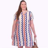 Vestido Rústico Francis Plus Size Vestido Rústico Francis Plus Size