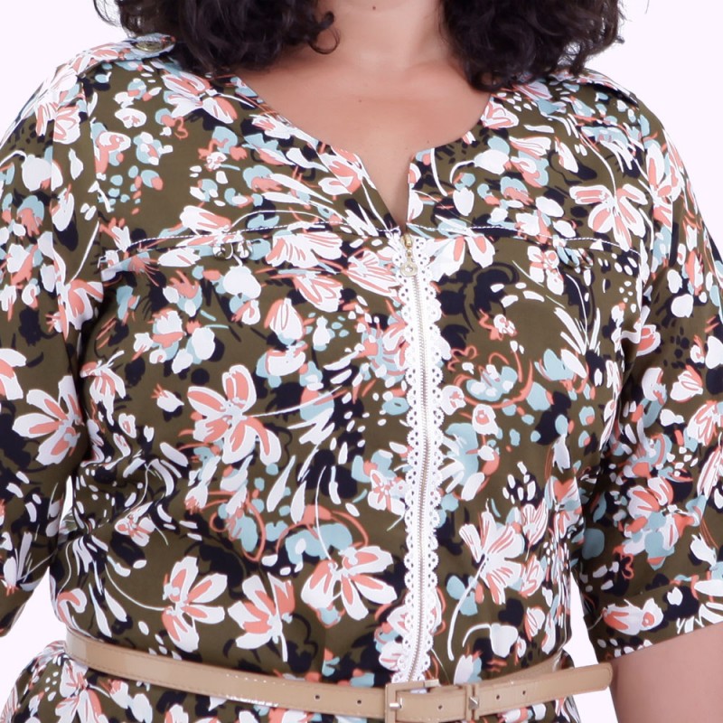 Vestido Sissy Estampado Plus Size